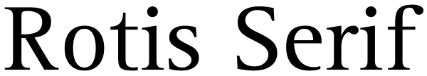 Rotis Serif