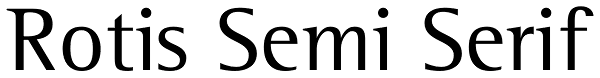 Rotis Semi Serif