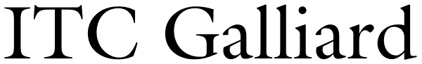 ITC Galliard