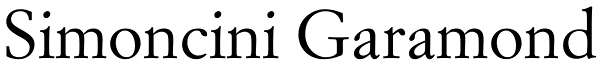 Simoncini Garamond