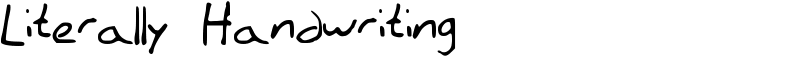 Literally Handwriting