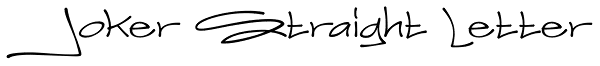 Joker Straight Letter