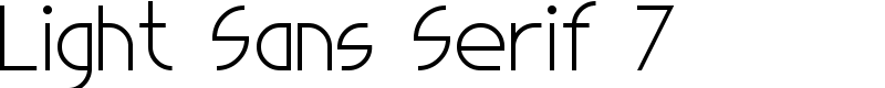 Light Sans Serif 7