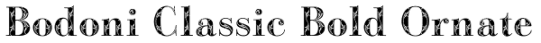 Bodoni Classic Bold Ornate