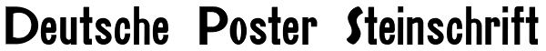 Deutsche Poster Steinschrift