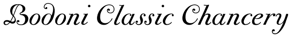 Bodoni Classic Chancery