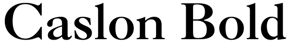 Caslon Bold