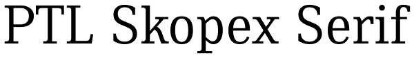 PTL Skopex Serif