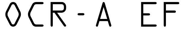 OCR-A EF