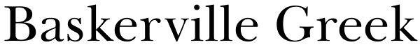 Baskerville Greek
