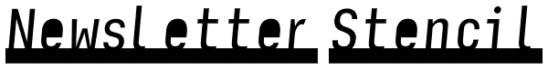 Newsletter Stencil