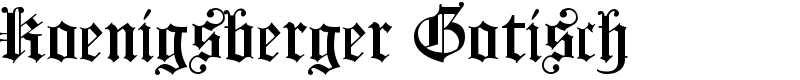 Koenigsberger Gotisch
