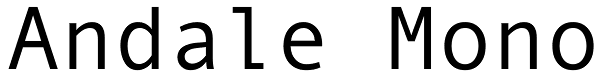 Andale Mono