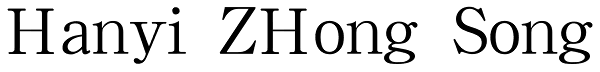 Hanyi ZHong Song