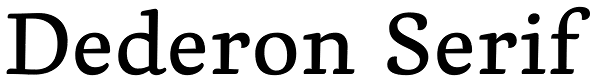 Dederon Serif
