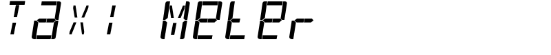 Taxi Meter