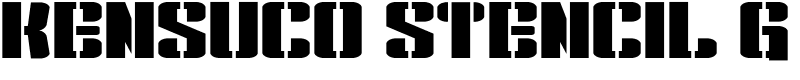 Kensuco Stencil G