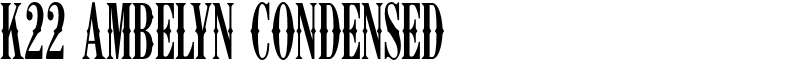 K22 Ambelyn Condensed