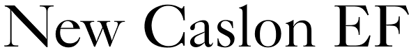 New Caslon EF