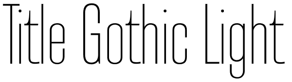 Title Gothic Light