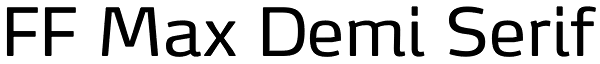 FF Max Demi Serif