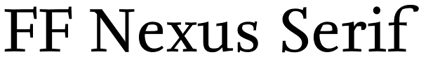 FF Nexus Serif