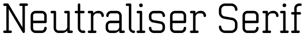 Neutraliser Serif