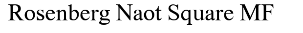 Rosenberg Naot Square MF