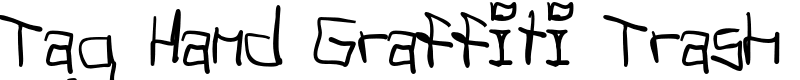 Tag Hand Graffiti Trash