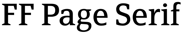 FF Page Serif