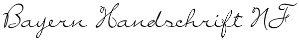 Bayern Handschrift NF
