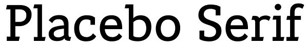 Placebo Serif