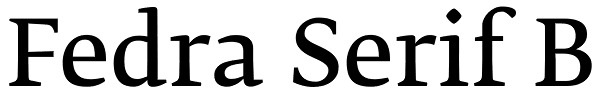 Fedra Serif B