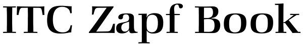 ITC Zapf Book
