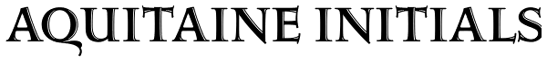 Aquitaine Initials