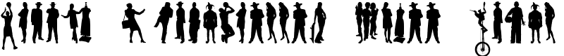 Human Silhouettes Free Eight