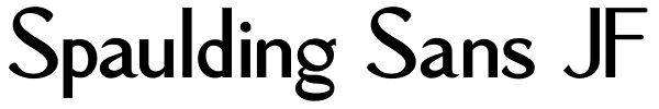 Spaulding Sans JF