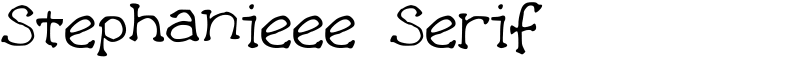 Stephanieee Serif