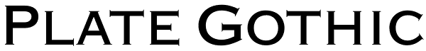 Plate Gothic