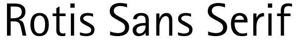 Rotis Sans Serif