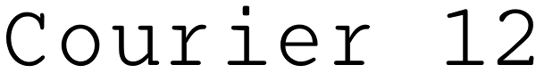 Courier 12