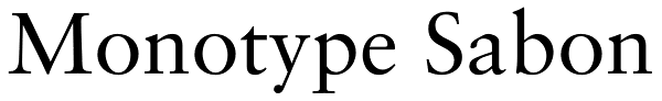 Monotype Sabon