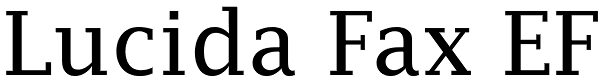 Lucida Fax EF
