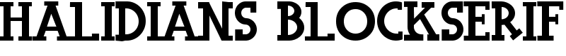 Halidians Blockserif