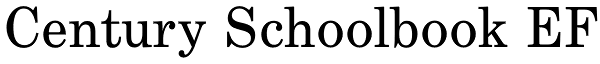 Century Schoolbook EF