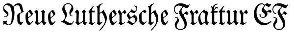 Neue Luthersche Fraktur EF
