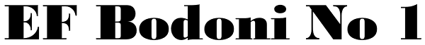 EF Bodoni No 1