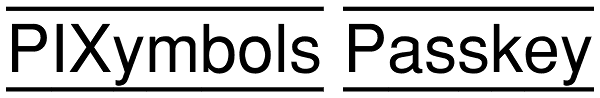 PIXymbols Passkey