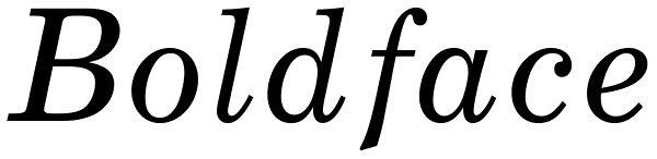 Boldface