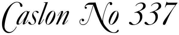 Caslon No 337